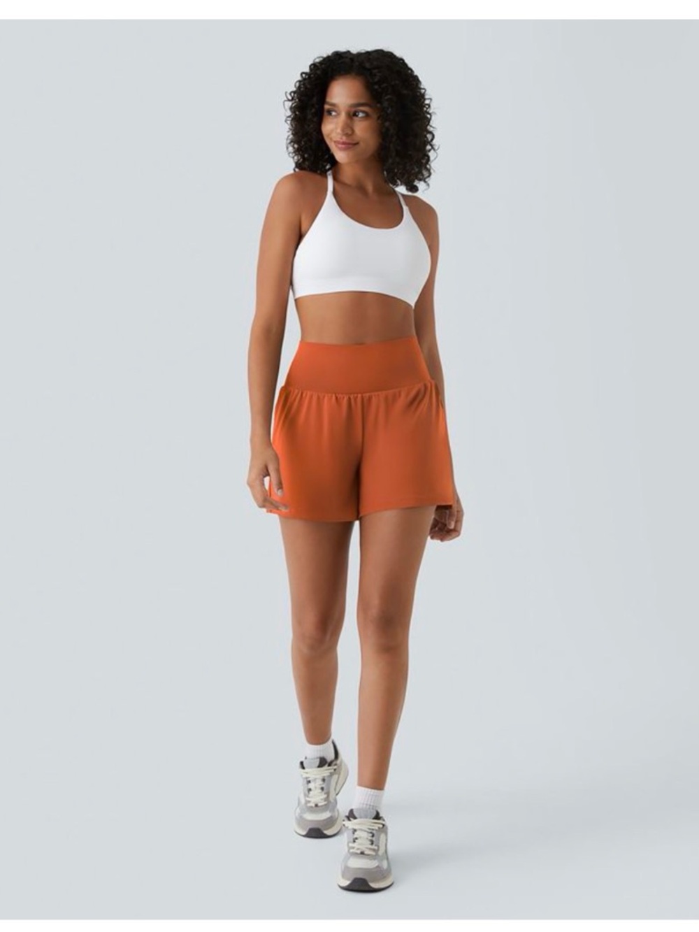 HALARA softlyzero airy Shorts in Orange - large LONG